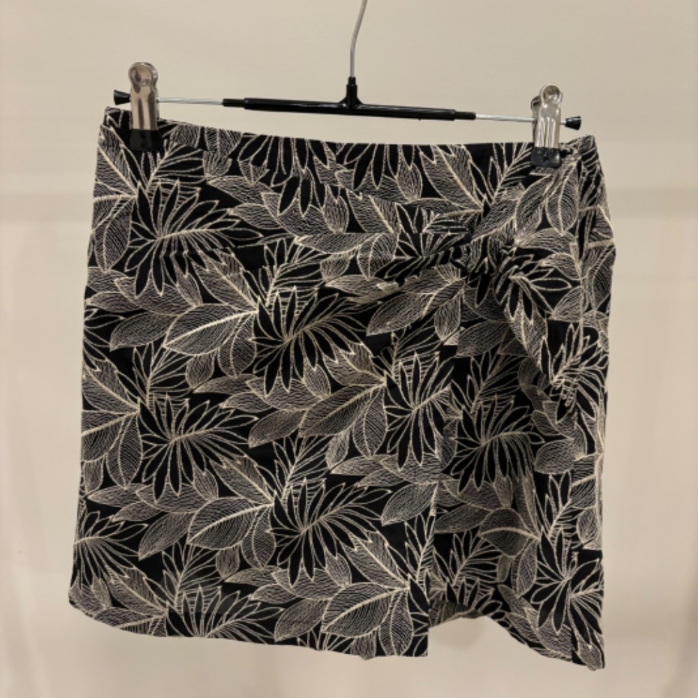 Zara Linen Blend Wrap Skort (Size: XS)